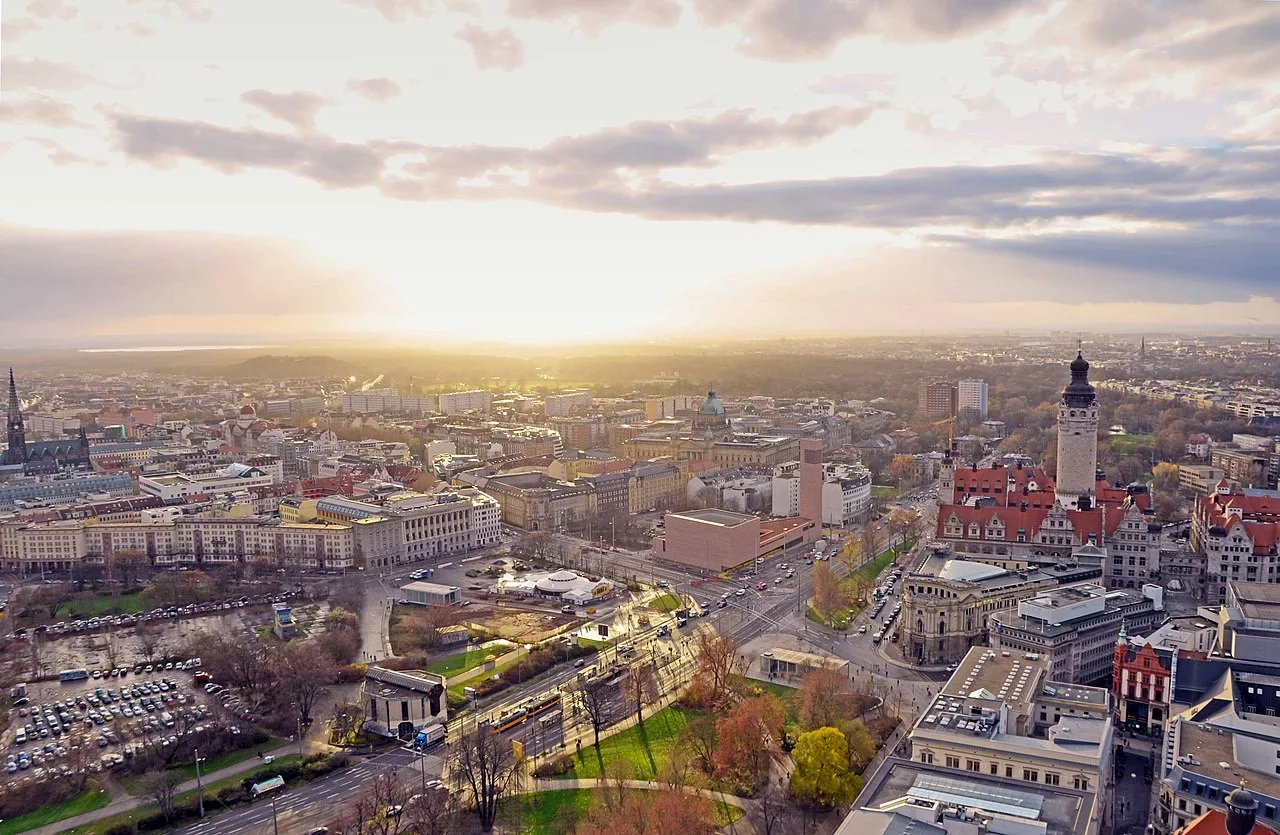 Leipzig city view